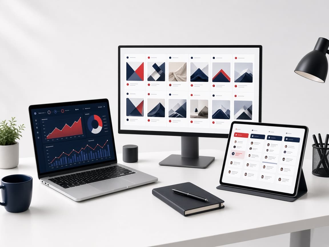 SEO, social media and CRM growth work
